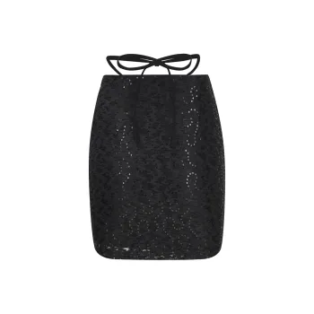 AZEPAM Casual Short Skirts Women's Black