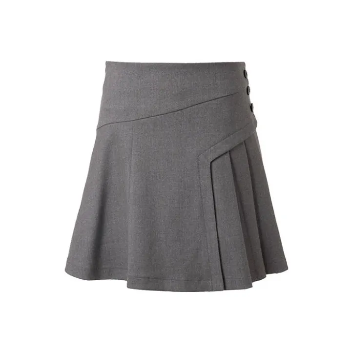 LOFT SHINE Casual Short Skirts Women's Gray-0