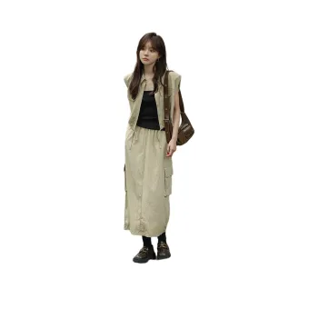 MT Two Piece Skirt Sets Women's Light Khaki
