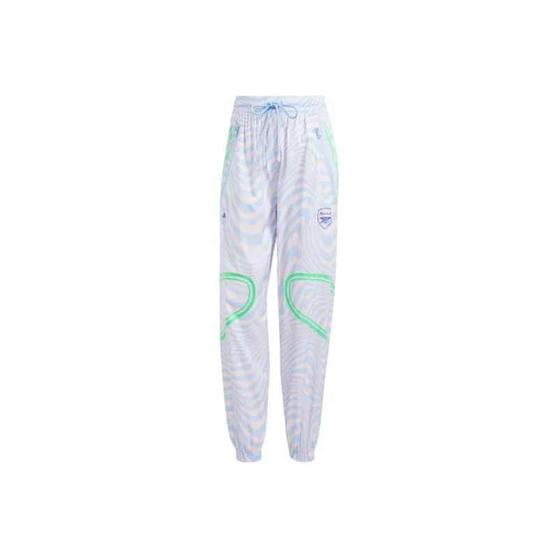 Stella Mccartney X Adidas Arsenal Sports Pants Women's Glossy Finish Blue-0