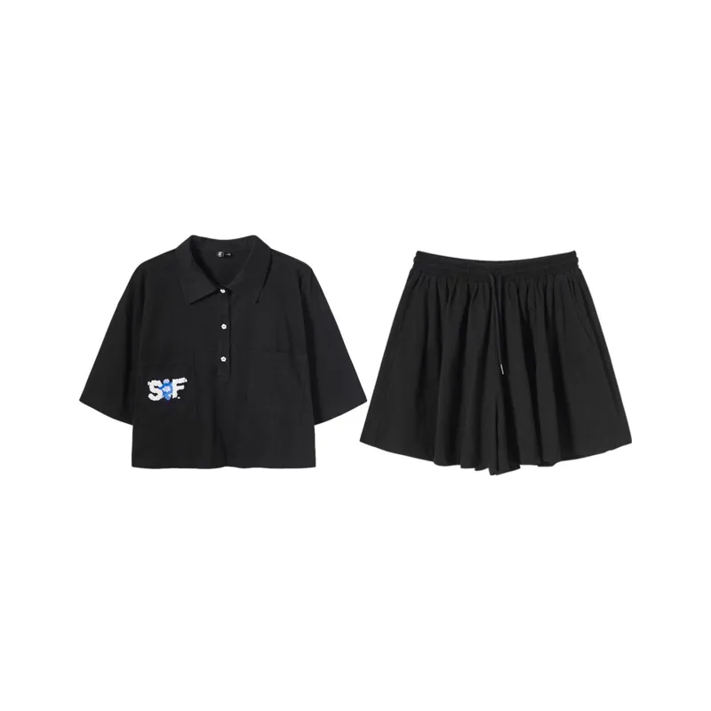 SEENFAAN Two Piece Skirt Sets Women's-2