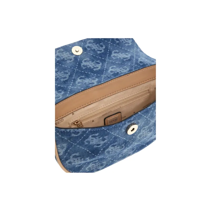 GUESS Cotton Shoulder Bag Women's Denim Blue-2