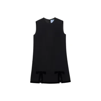 PRADA Natté Mini Dress Sleeveless Dress Women's Black