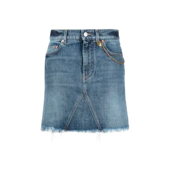 Givenchy Denim Short Skirts Women's Blue