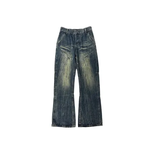 YINLEI Jeans Unisex Blue