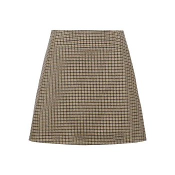 Moncler Grenoble Checkered Skirt