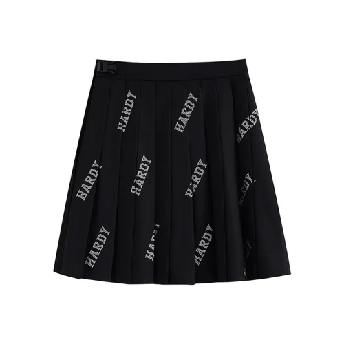 HARDY HARDY 블랙 여성 캐주얼 숏 스커트