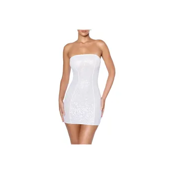 OH POLLY Cassidy Sleeveless Dress Women's White/White