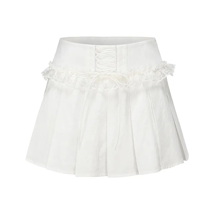 NANA JACQUELINE Casual Short Skirts Women's White-0