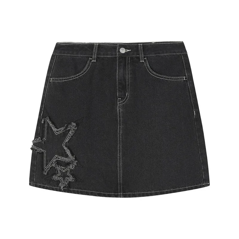 Metersbonwe Denim Short Skirts For Spring And Summer Women's-0