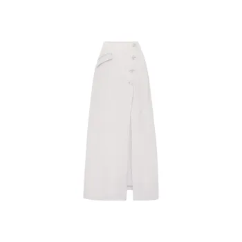 ANNA QUAN SS24 Casual Long Skirts Women's White