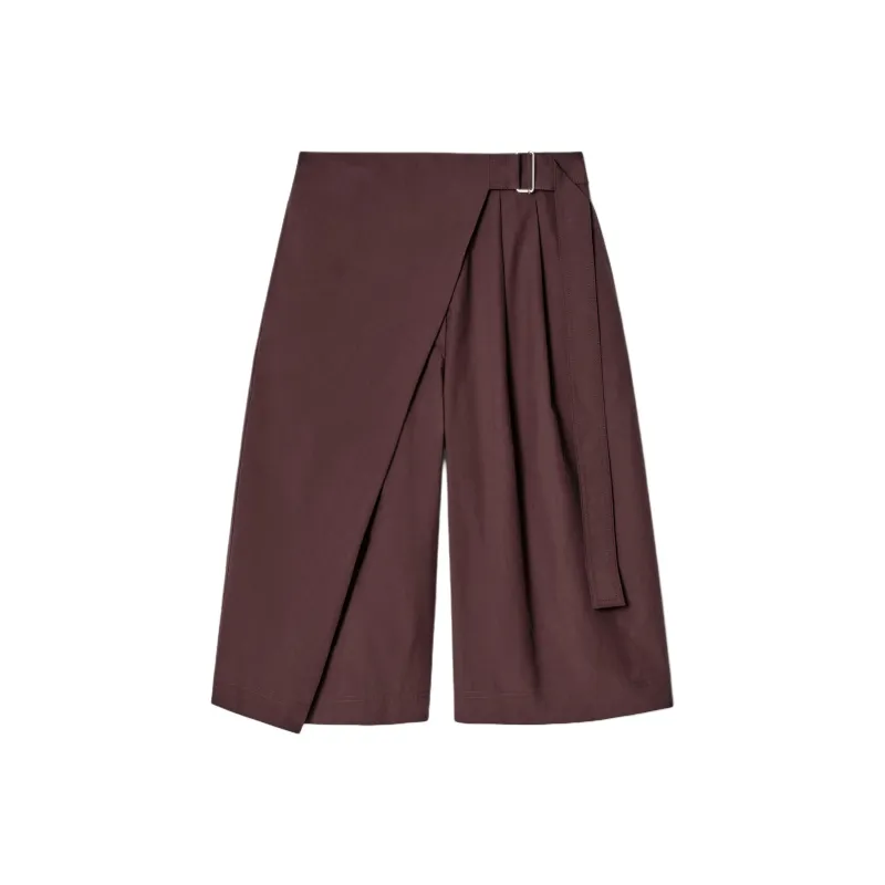 COS Casual Shorts Women's Burgundy-0