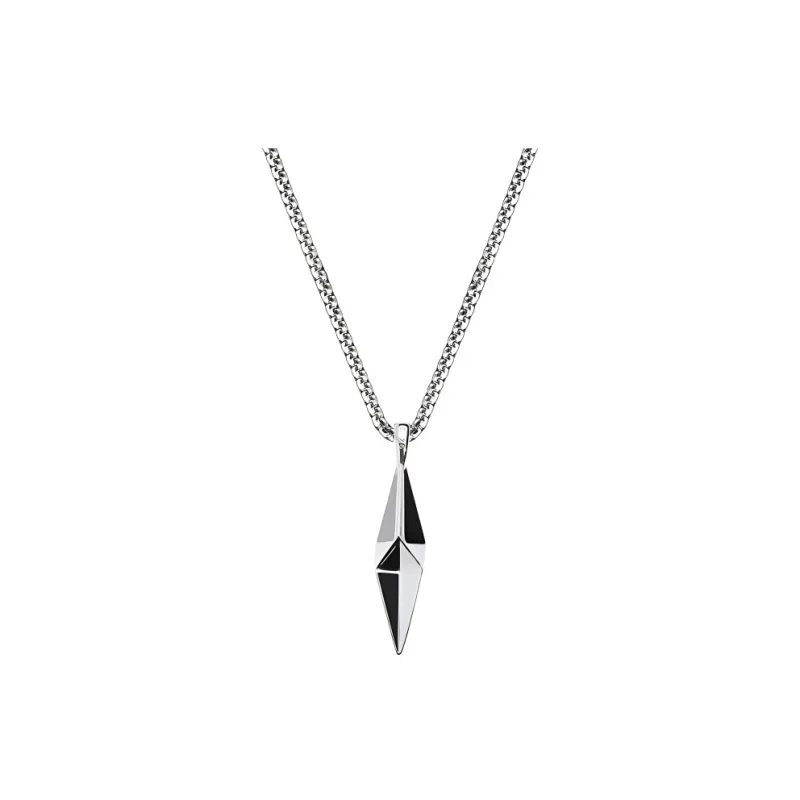 PUENTE 925 Sterling Silver Six Pointed Star Necklace Men's-0