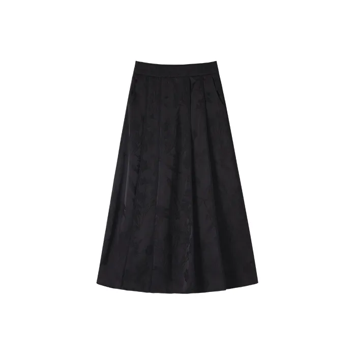 HIPPIEMISS Casual Long Skirts Women's Black-0