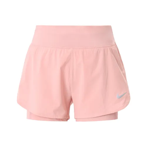 Nike Eclipse 2 in 1 Running Training Sports Woven Shorts Pink