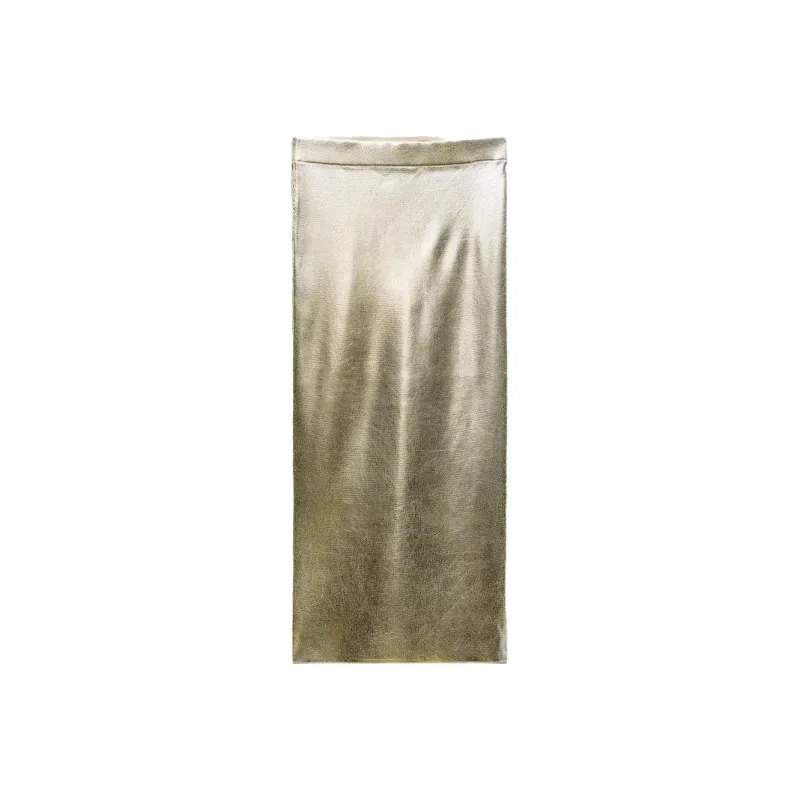 ZARA Casual Long Skirts Women's Gold-0