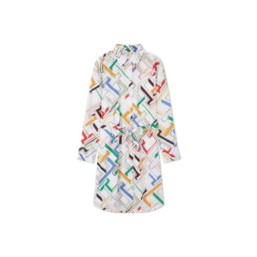 tommy color Hilfiger Monogram print Shirt Dress