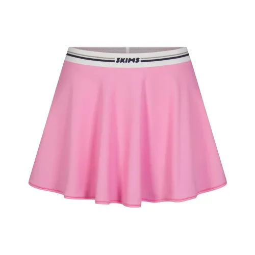 SKIMS FITS EVERYBODY LOGO SKORT Casual Short Skirts Women's SUGAR PINK/Candy Pink