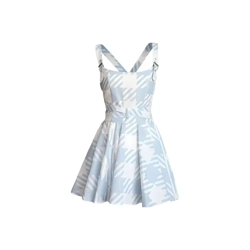 PAIN OR PLEASURE Slip Dresses Women's Blue
