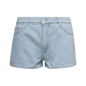 CHIARA FERRAGNI Logo Embroidered Denim Shorts