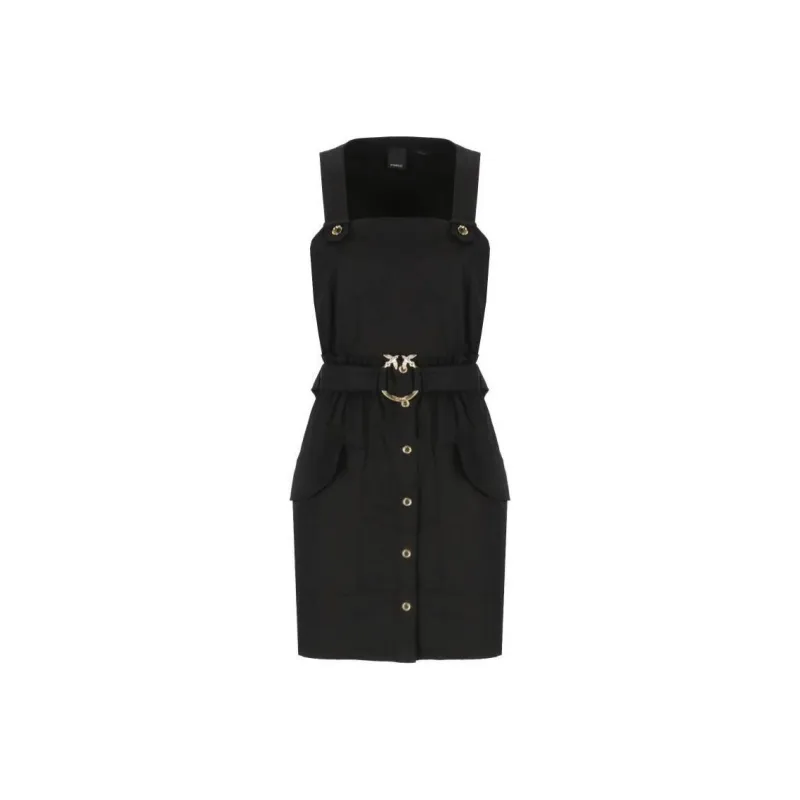PINKO Sleeveless Dress Women's Black-0
