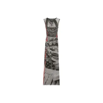 Ottolinger Mesh Maxi Dress 'Dirndl Print'