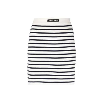 MIU MIU SS23 Casual Short Skirts Women's White