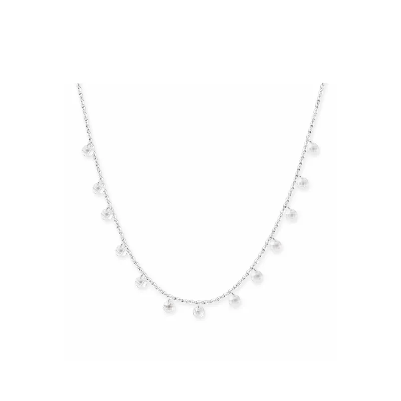YDE S925 Silver With Zircon Necklaces Women's-0