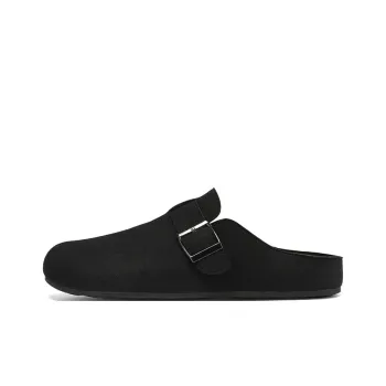 TELENT Slip Resistant Abrasion Resistant Closed Toe Slippers Men's Black