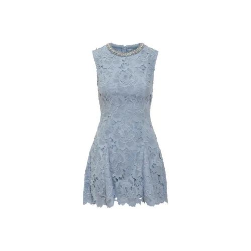 Self portrait Flower Lace Mini Dress