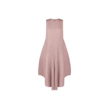 PLEATS PLEASE ISSEY MIYAKE SS24 Sleeveless Dress Women's Gray Pink