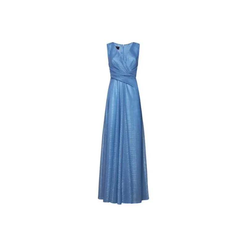 Talbot Runhof Draped Voile Maxi Dress-0