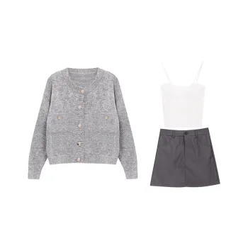 BRASS SCOUT Two Piece Skirt Sets Women's