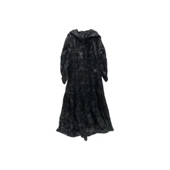 CHANEL Long Sleeved Dress Women's Black