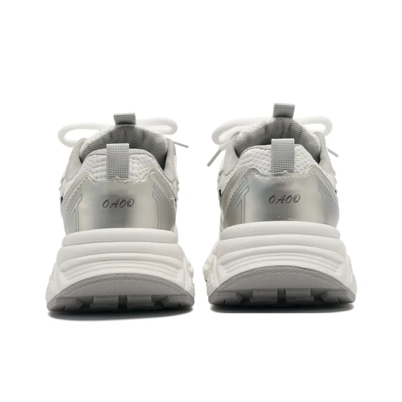 OAOQ Chunky Sneakers Unisex Low Top Blue/White-11