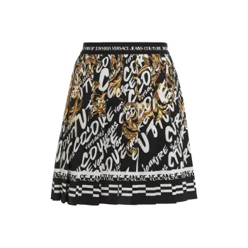 VERSACE JEANS COUTURE Barocco print Pleated Skirt