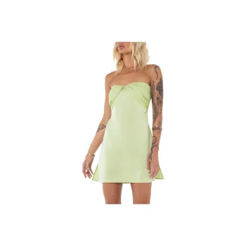 PRINCESS POLLY IRENA STRAPLESS MINI DRESS TALL Sleeveless Dress Women's GREEN/Green
