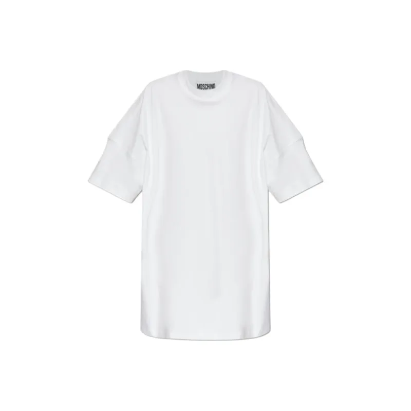 MOSCHINO Long Sleeved Dress Women's White-0