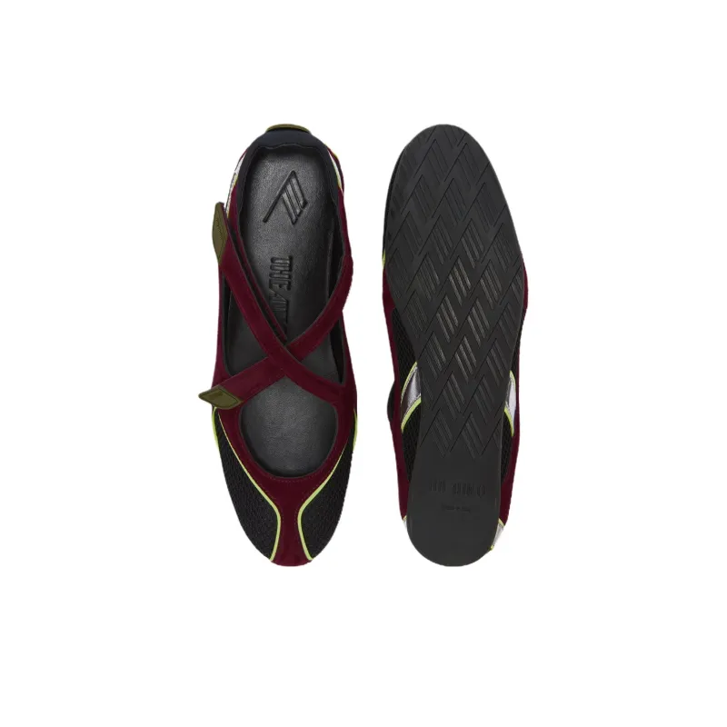 The Attico FLOOR 01 Casual Single Shoes Women's Black Purple-3
