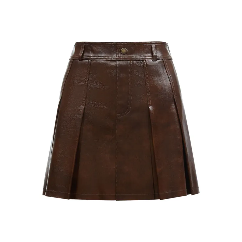 ONLY Knee Length Skirt Women's Sweet Chocolate Brown-0