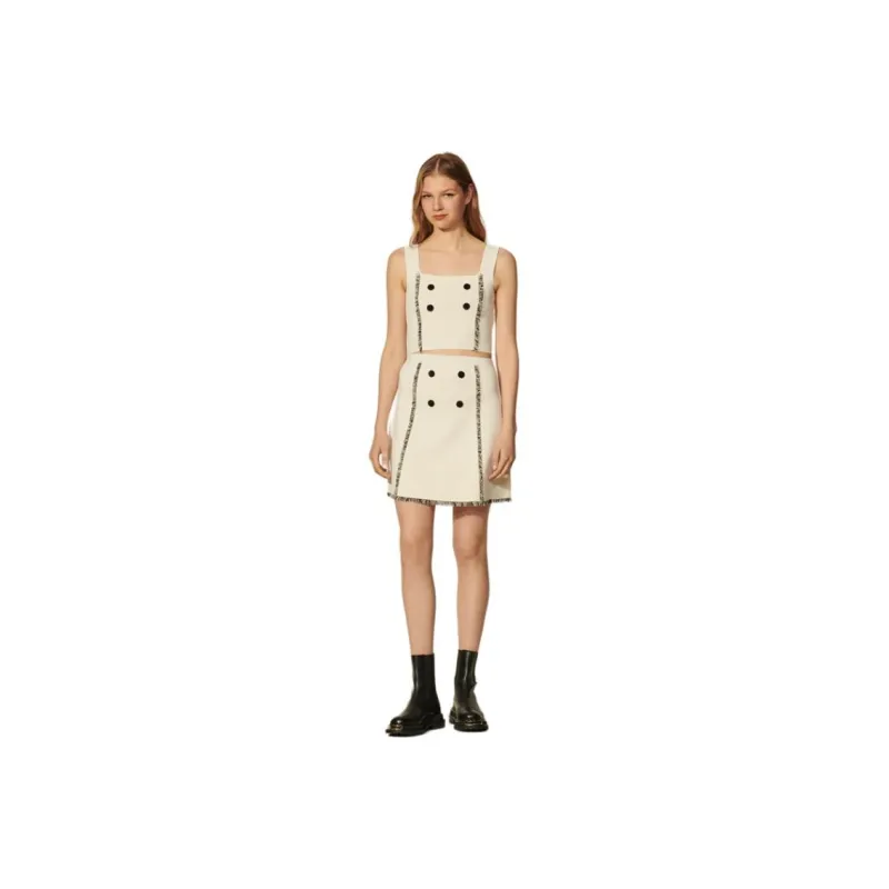 Sandro Casual Short Skirts Women's White-0