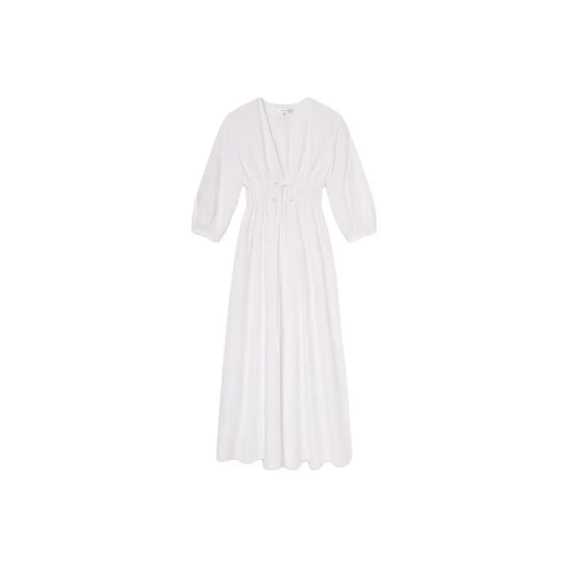 FRAME The Cinched Midi Dress-0
