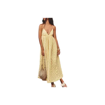 FREE PEOPLE Primmy Midi Dress Slip Dresses Women's Mellow Yellow