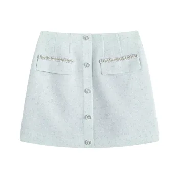 Famanxuan Casual Short Skirts Women's Mint Mambo