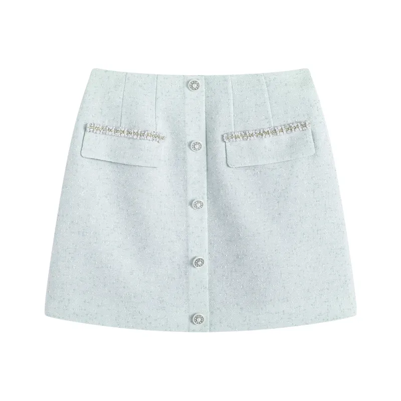 Famanxuan Casual Short Skirts Women's Mint Mambo-0