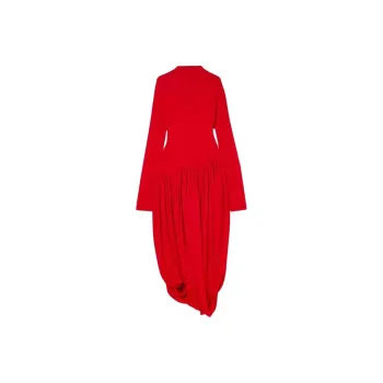 Ferragamo Turtleneck Tulip Skirt Dress