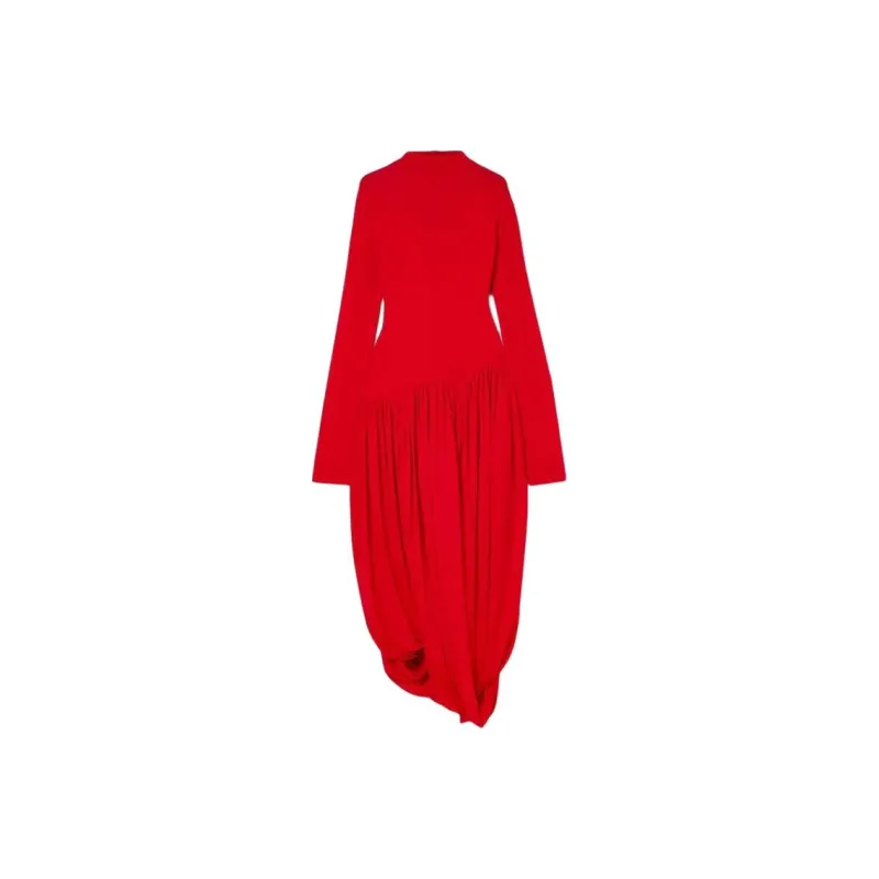 Ferragamo Turtleneck Tulip Skirt Dress-0