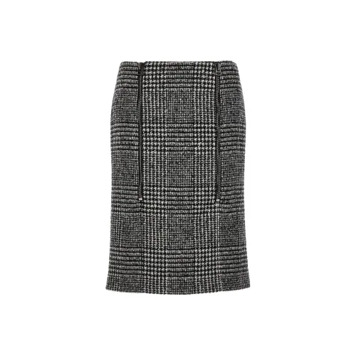 TOM FORD Prince Of Wales Pattern Midi Skirt