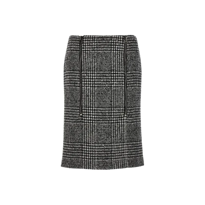 TOM FORD Prince Of Wales Pattern Midi Skirt-0