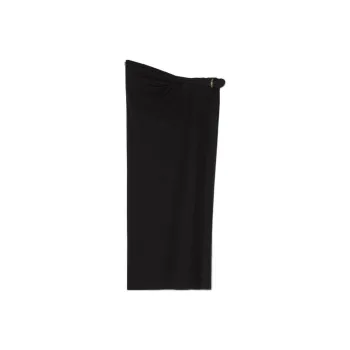 VERSACE Gathered Detail Midi Skirt